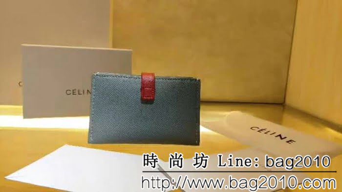 CELINE賽琳原單 撞色系列 小牛皮風琴卡包 4167 SL1931